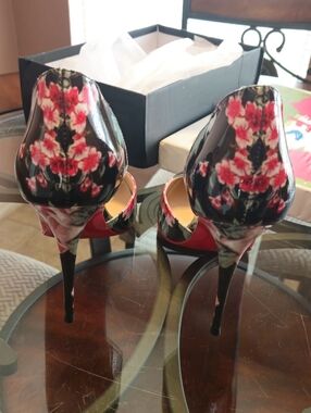 Extra Wide Size 12 (Custom Size) Red Bottom Stiletto 4.3 inch Heel Pumps - NEW